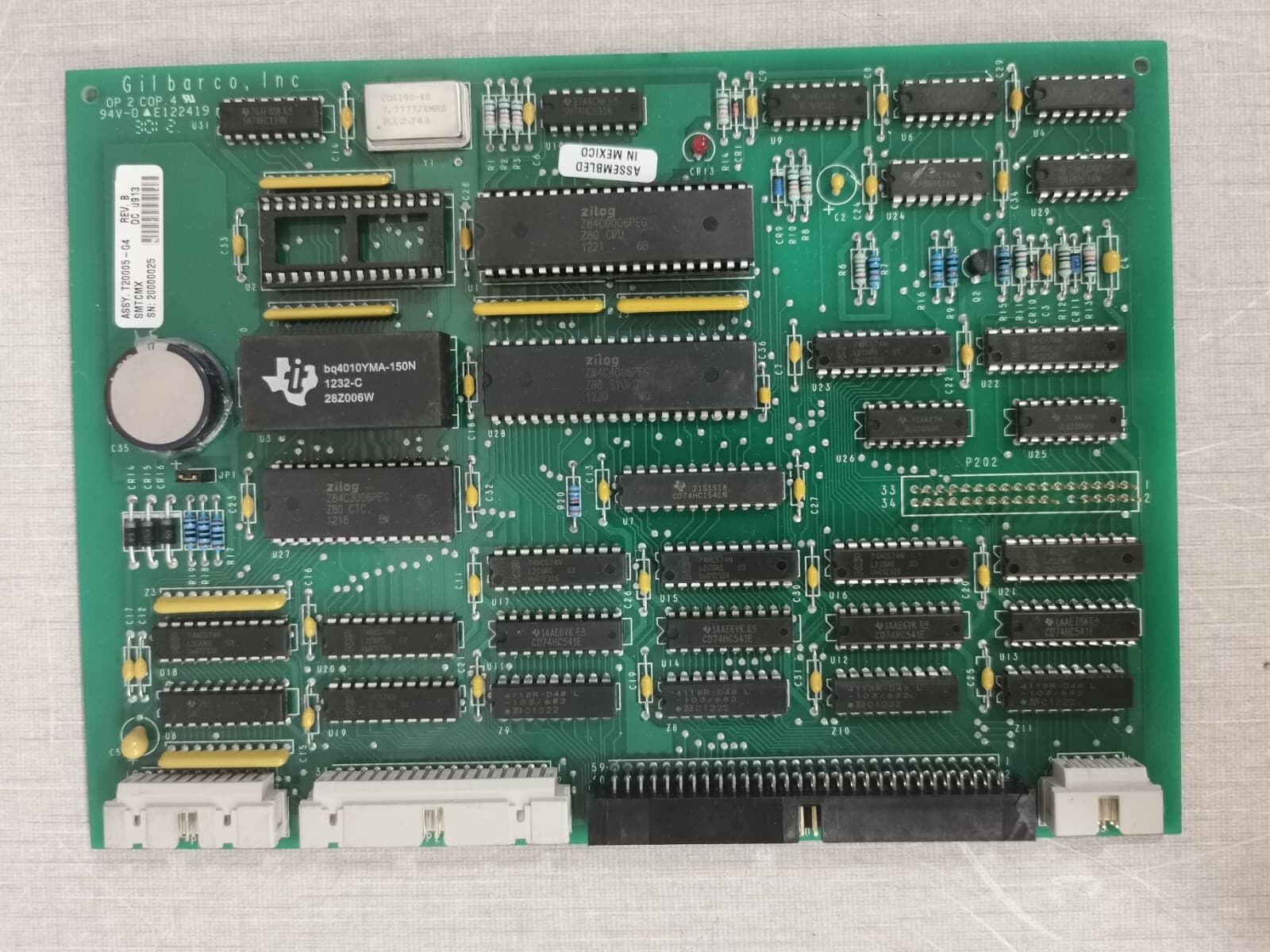 Gilbarco ASSY T20005-G4 Rev. B Control Board