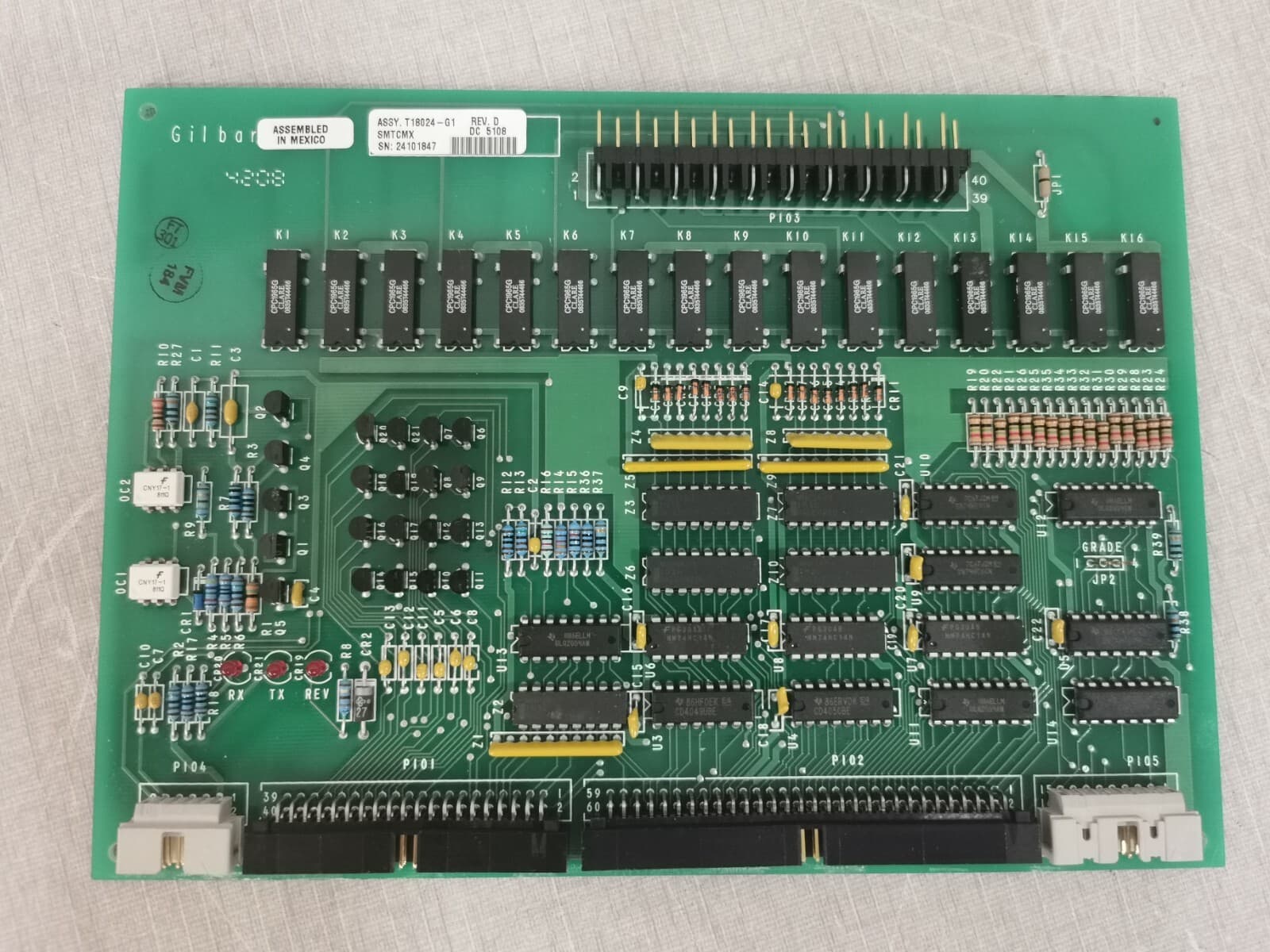Gilbarco ASSY T18024-G1 Rev. D Control Board