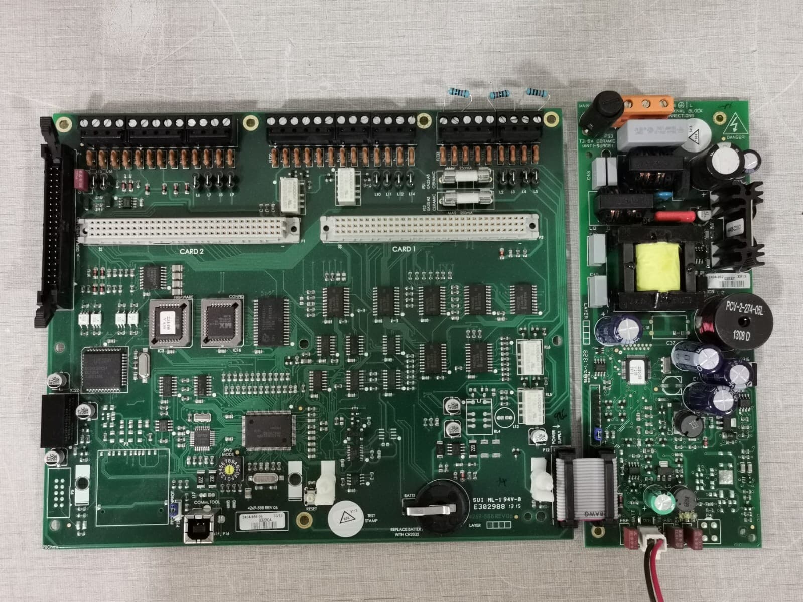 Gent by Honeywell 4269-588 REV 06 + 4269-591 REV 03 Main PCB Board