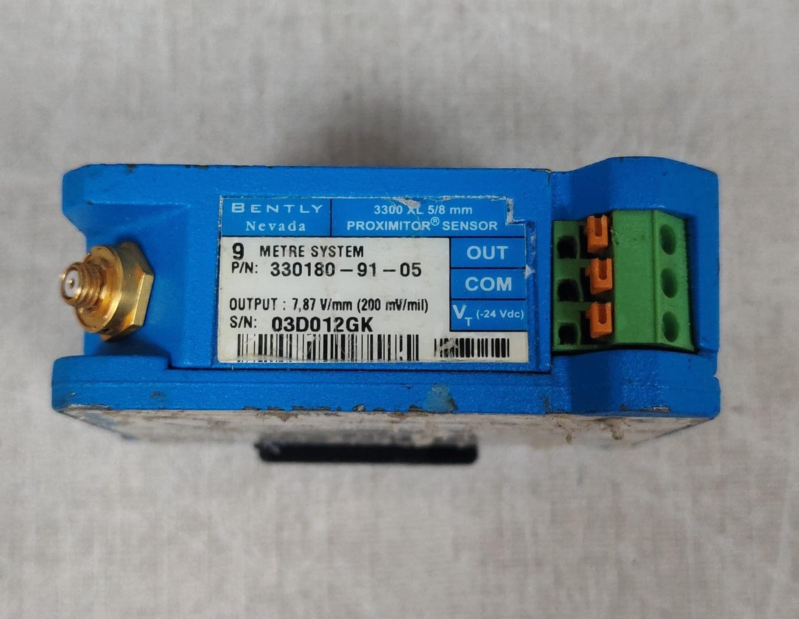 BENTLY NEVADA 3300 XL 5/8 MM PROXIMITOR SENSOR 330180-91-05