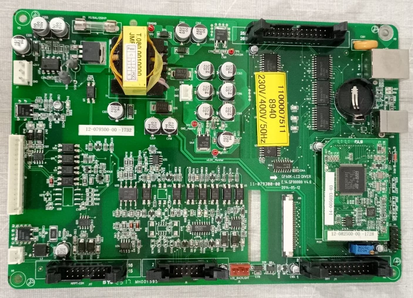 GF60K-LCD Diver E.14.GF00000 Printed Circuit Board / 12-077800-01-1732 V4.0