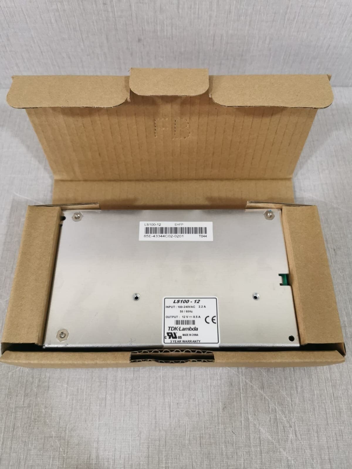 TDK Lambda LS100-12 SWICTHING POWER SUPPLY 100-240VAC 2.2A