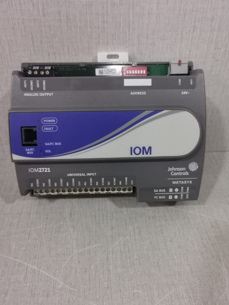 Johnson Controls MS-IOM2721-0 Input-Output Module / IOM2721 Rev F Ver 5.3