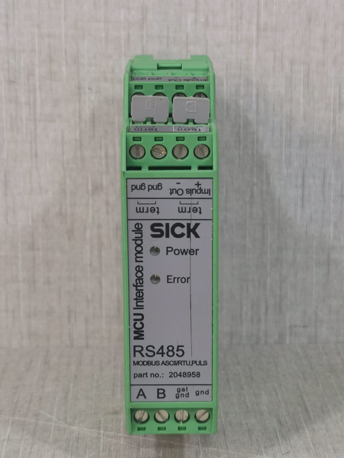 SICK MCU INTERFACE MODULE 2048958 T-MOD RS485 MODBUS ASCII/RTU, PULSE