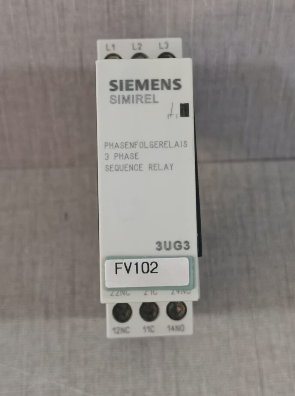 Siemens 3UG3511-1BQ50 3-Phase Sequence Relay