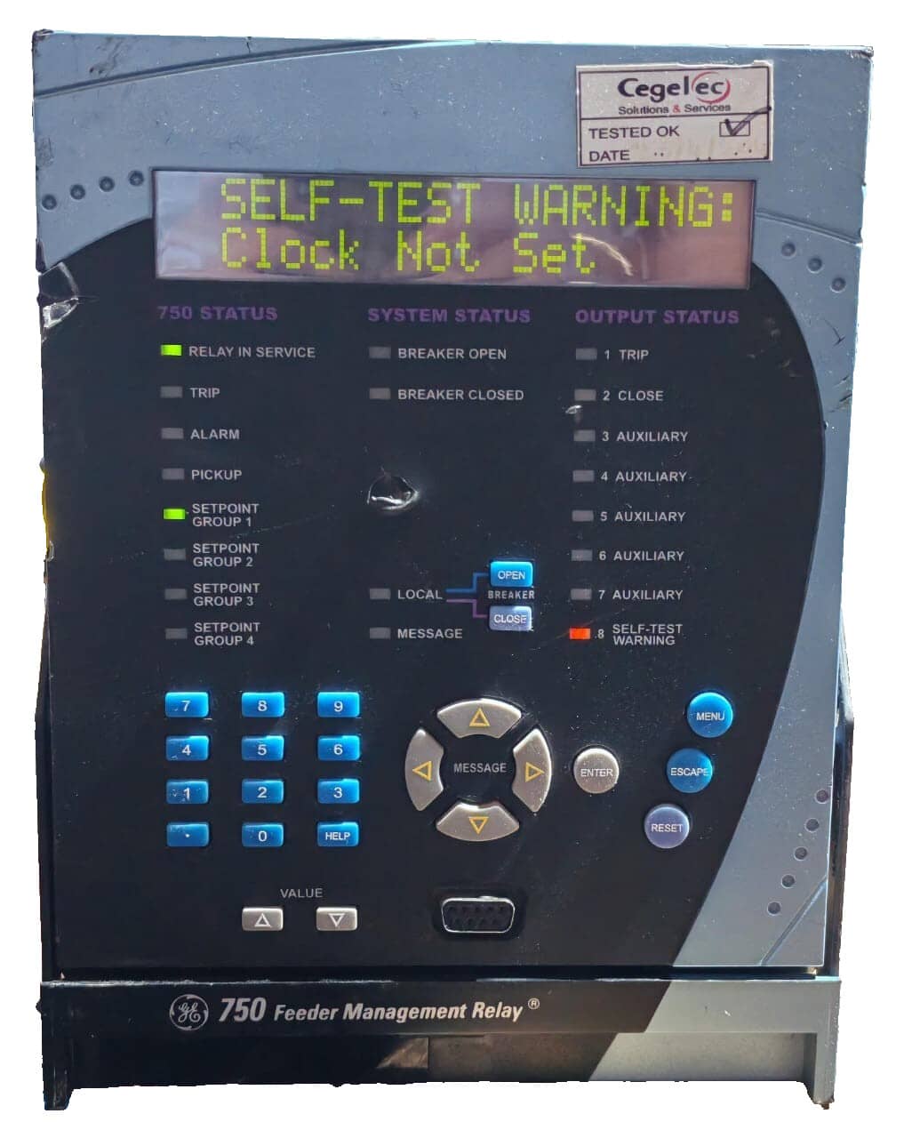 GE MULTILIN SR750 750-P1-G1-S1-HI-A20-R-E FEEDER MANAGEMENT RELAY