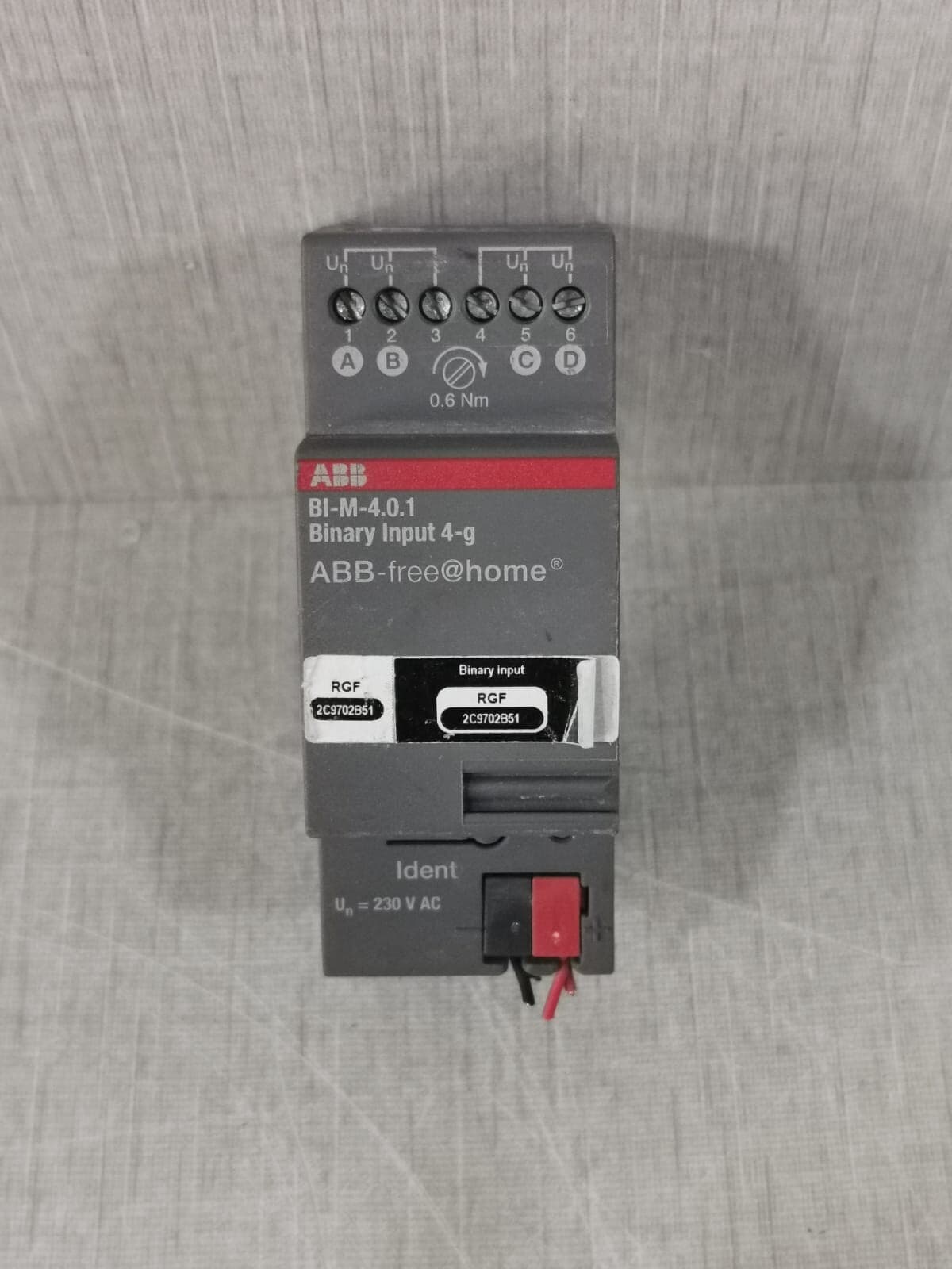 ABB BI-M-4.0.1 Bnary Input 4-g 2CDG510004R0011