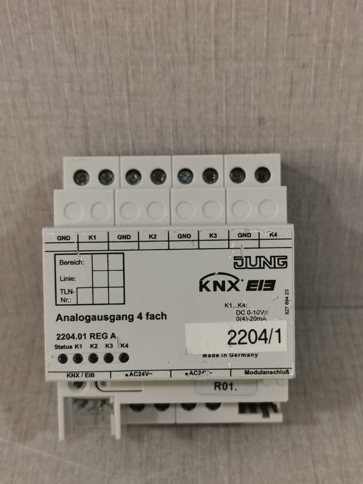 Jung 2204.01 REG A KNX Analogue Actuator 4 FACH