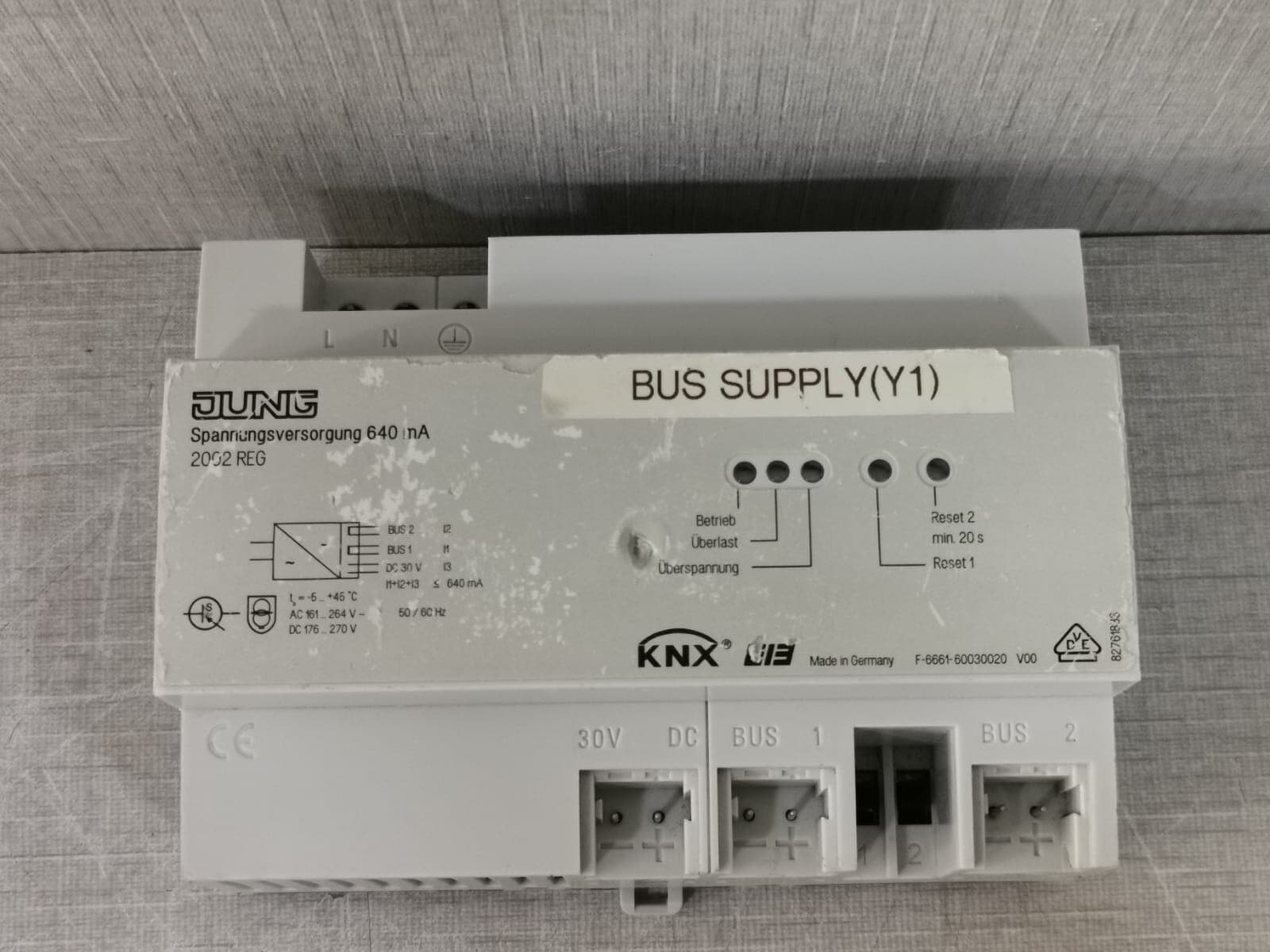 JUNG 2002REG KNX/EiB Power supply 640 mA