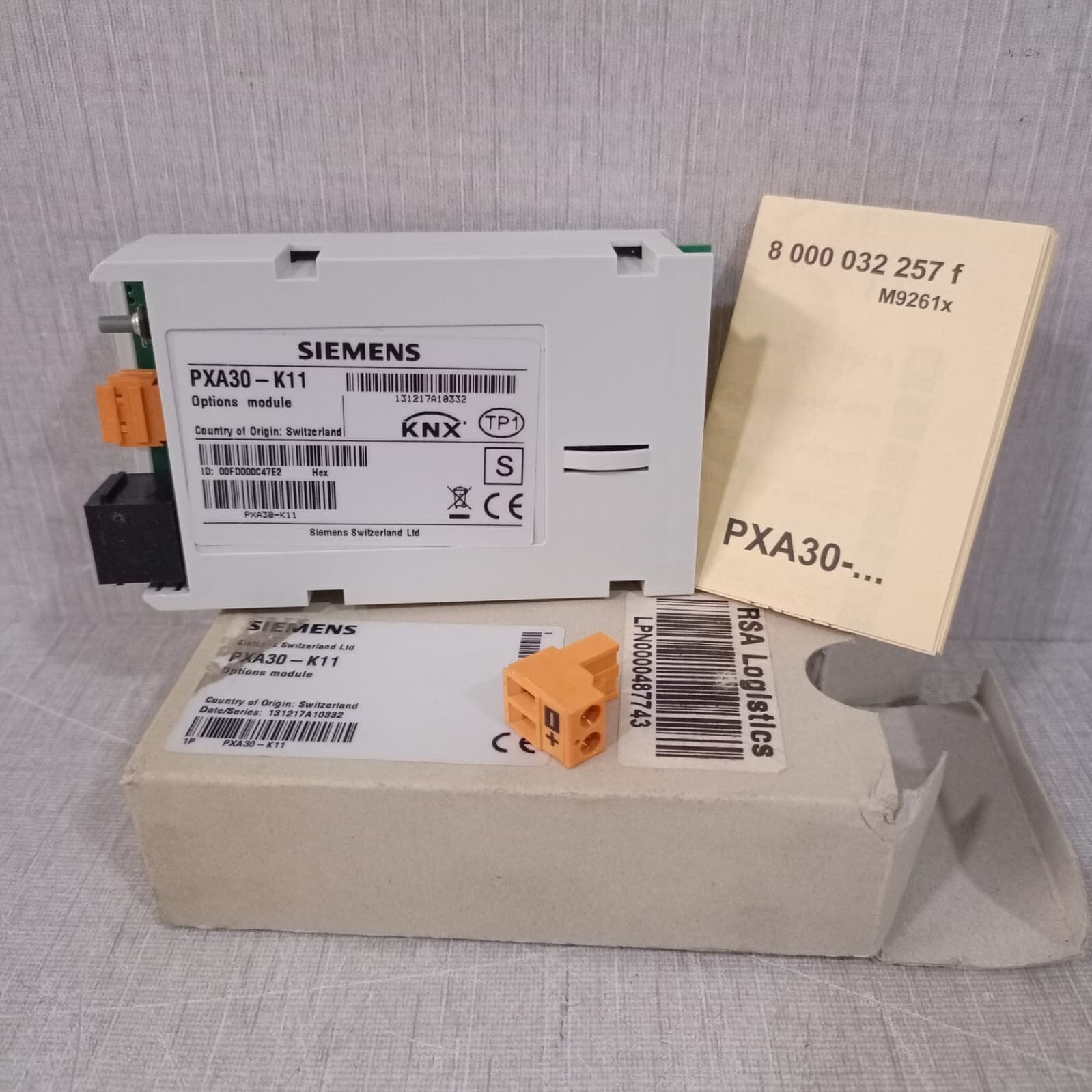 SIEMENS PXA30-K11 Options Module.