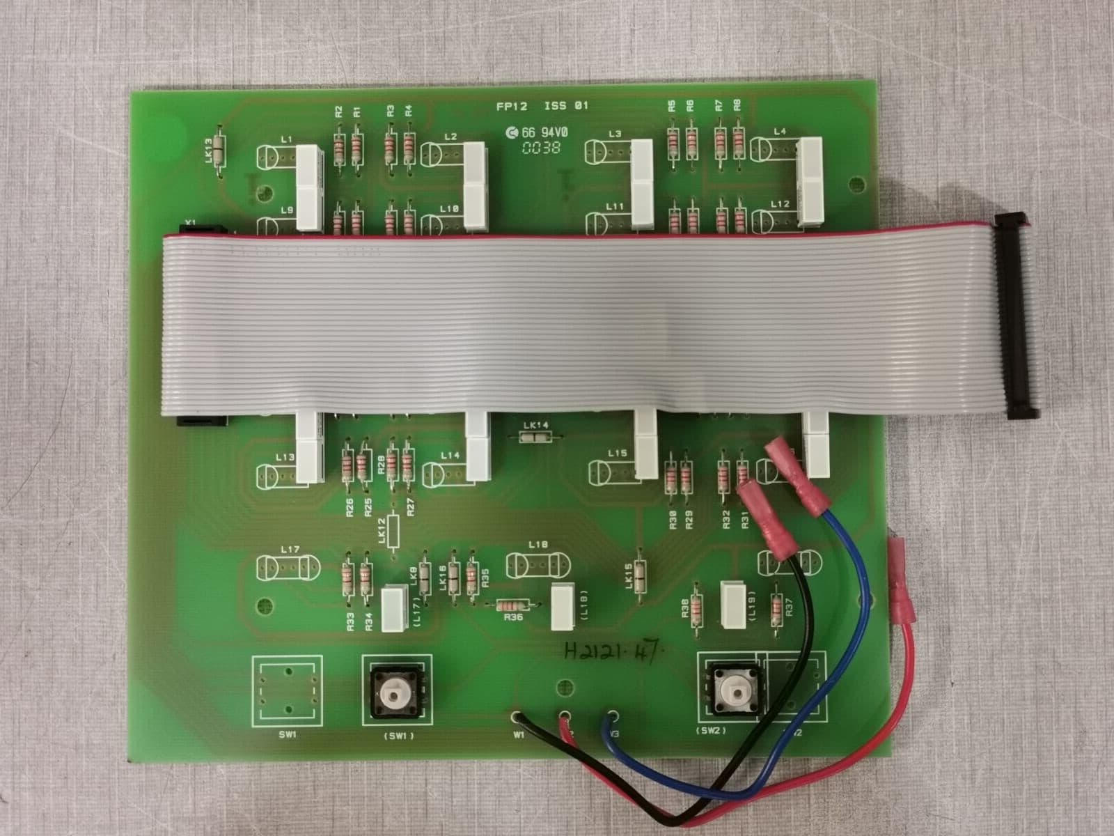 FP12/8Z PCB 8 Zone Display for K801 ECP PCB Board