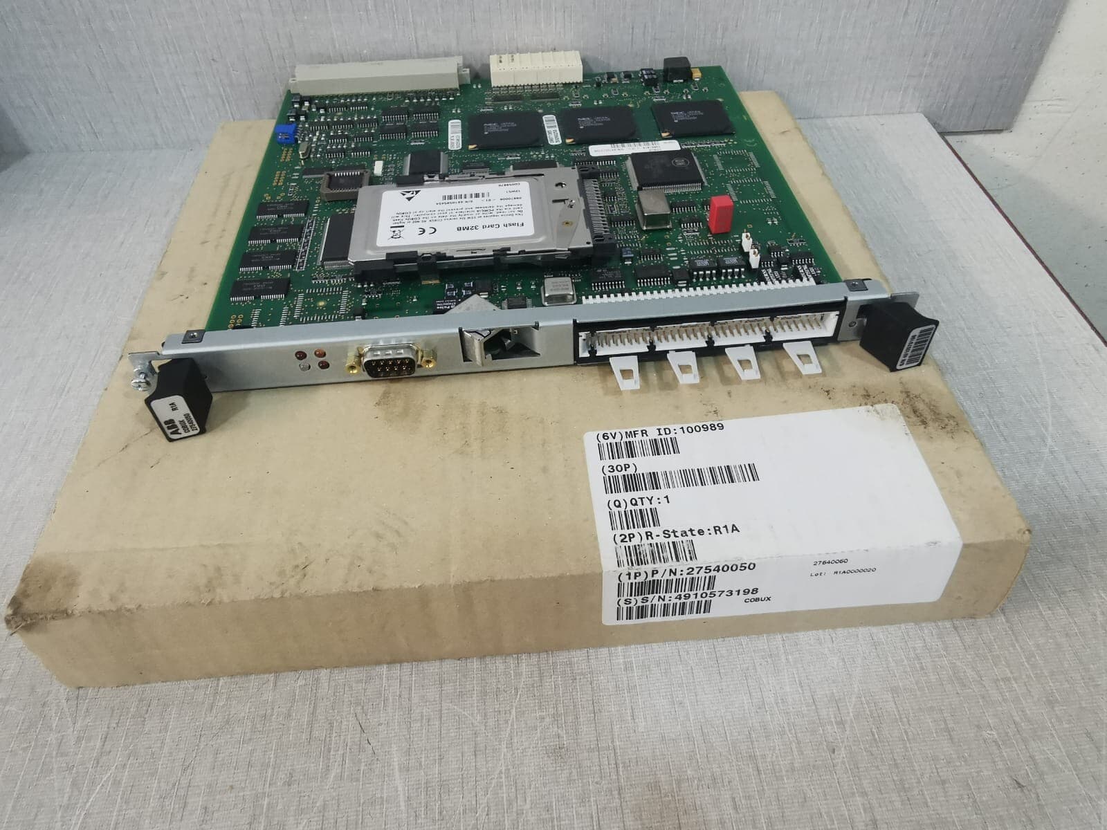 ABB COBUX R1A 27540050 Flash PCB Card S/n:4910573198 Mother Board