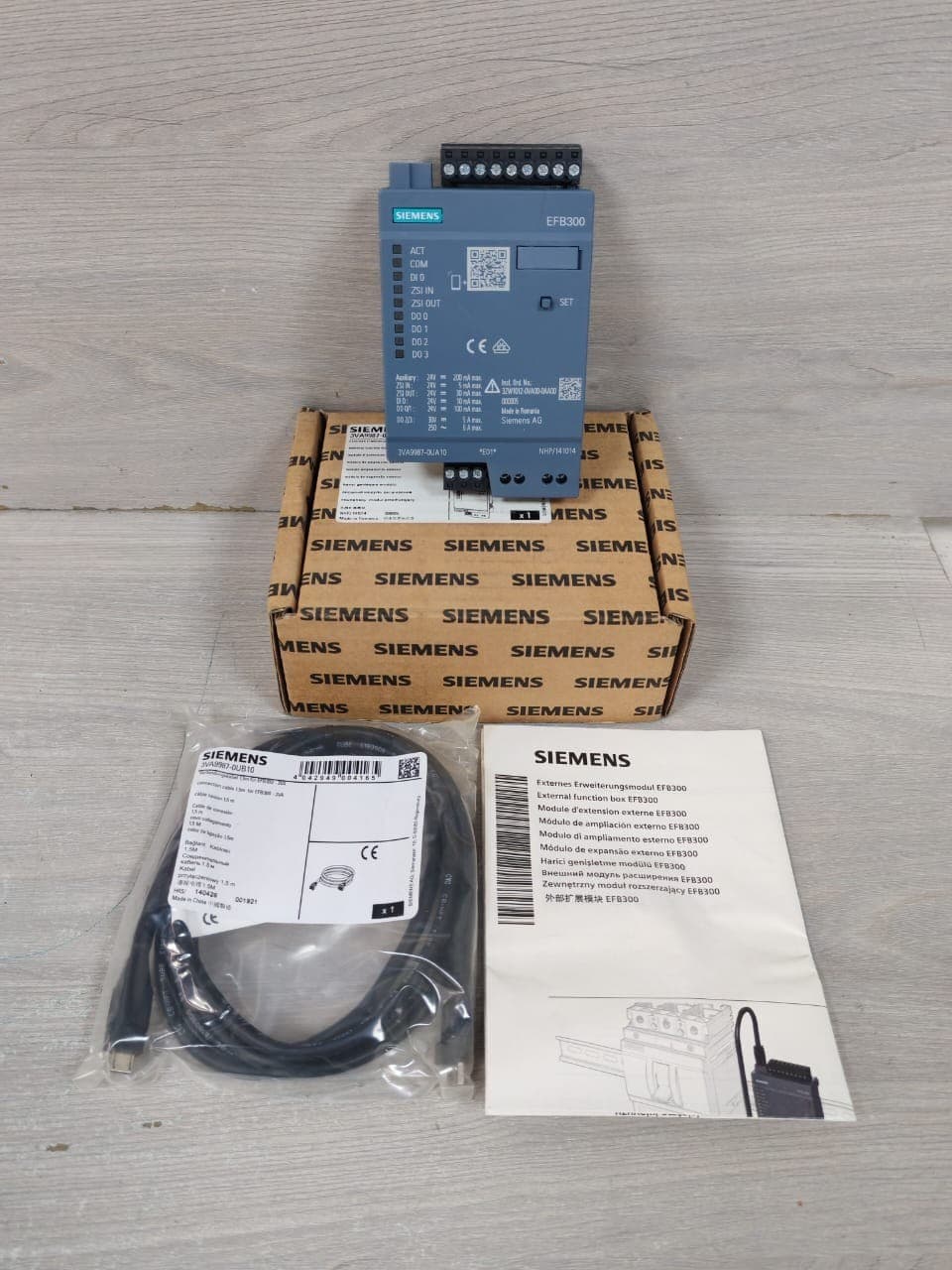 SIEMENS EFB300 3VA9987-0UA10 EXTERNAL FUNCTION BOX 24V DC