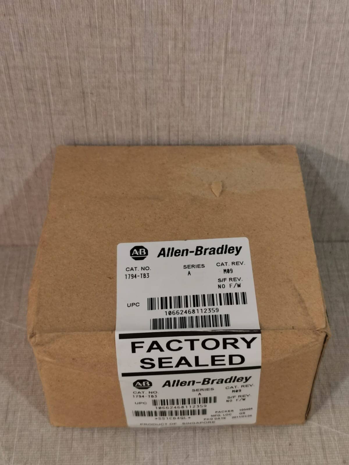 Allen Bradley 1794-TB3 Ser A Terminal Base