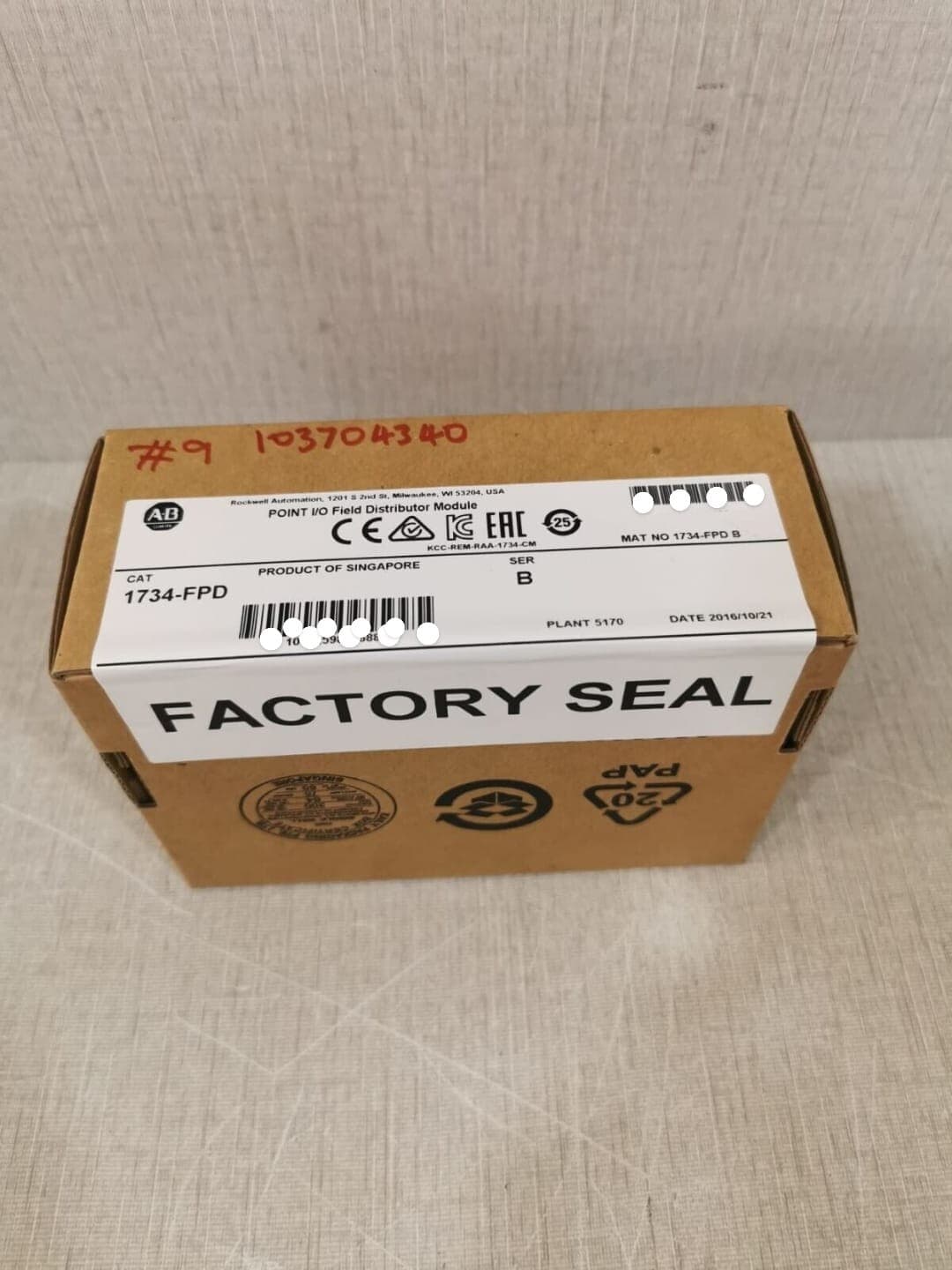 Allen Bradley 1734-FPD Point I/O Field Distributor Module Ser B