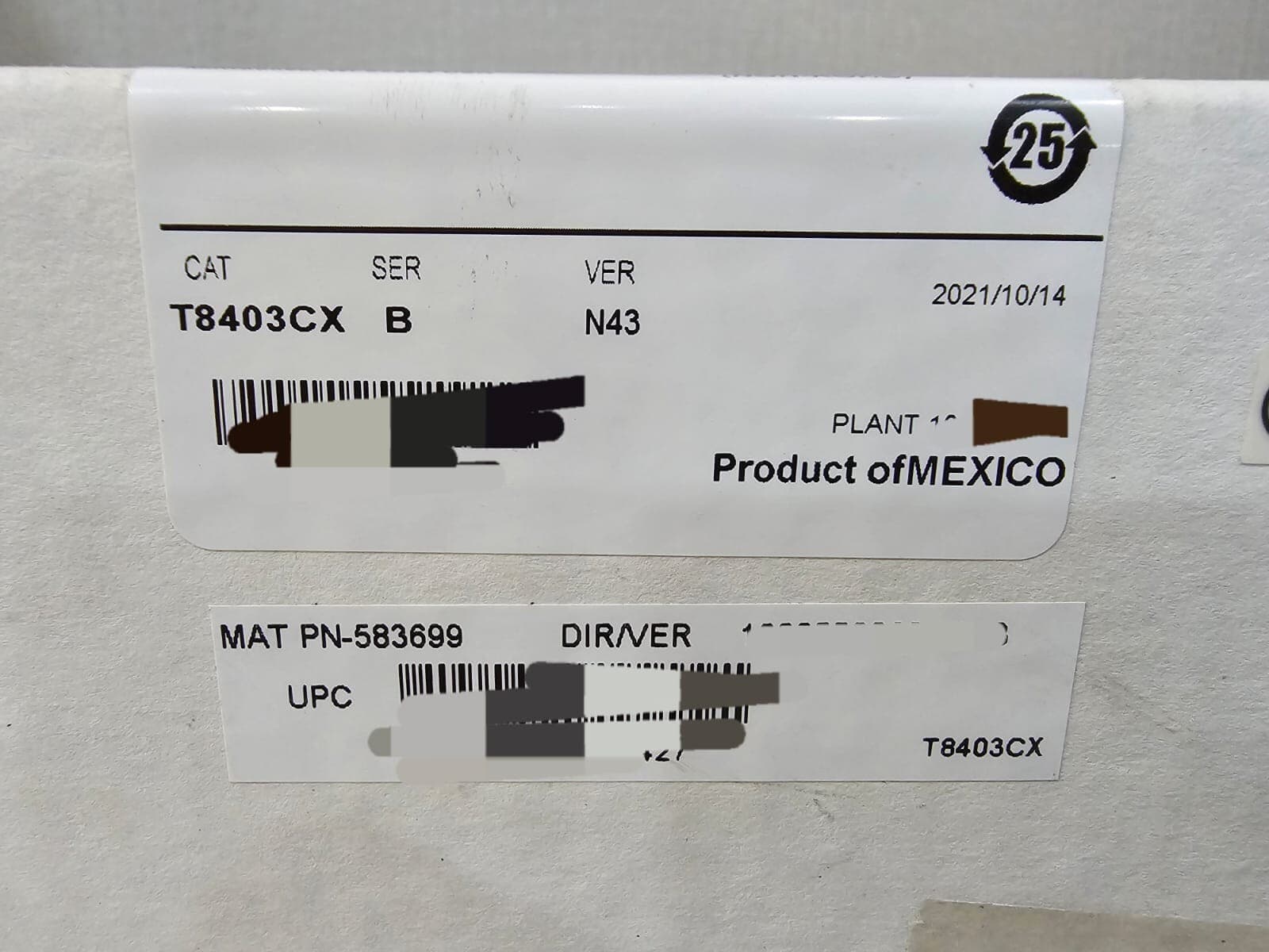 ROCKWELL AUTOMATION T8403CX Ser. B Ver.N43 PN-583699 24VDC DIGITAL INPUT MODULE