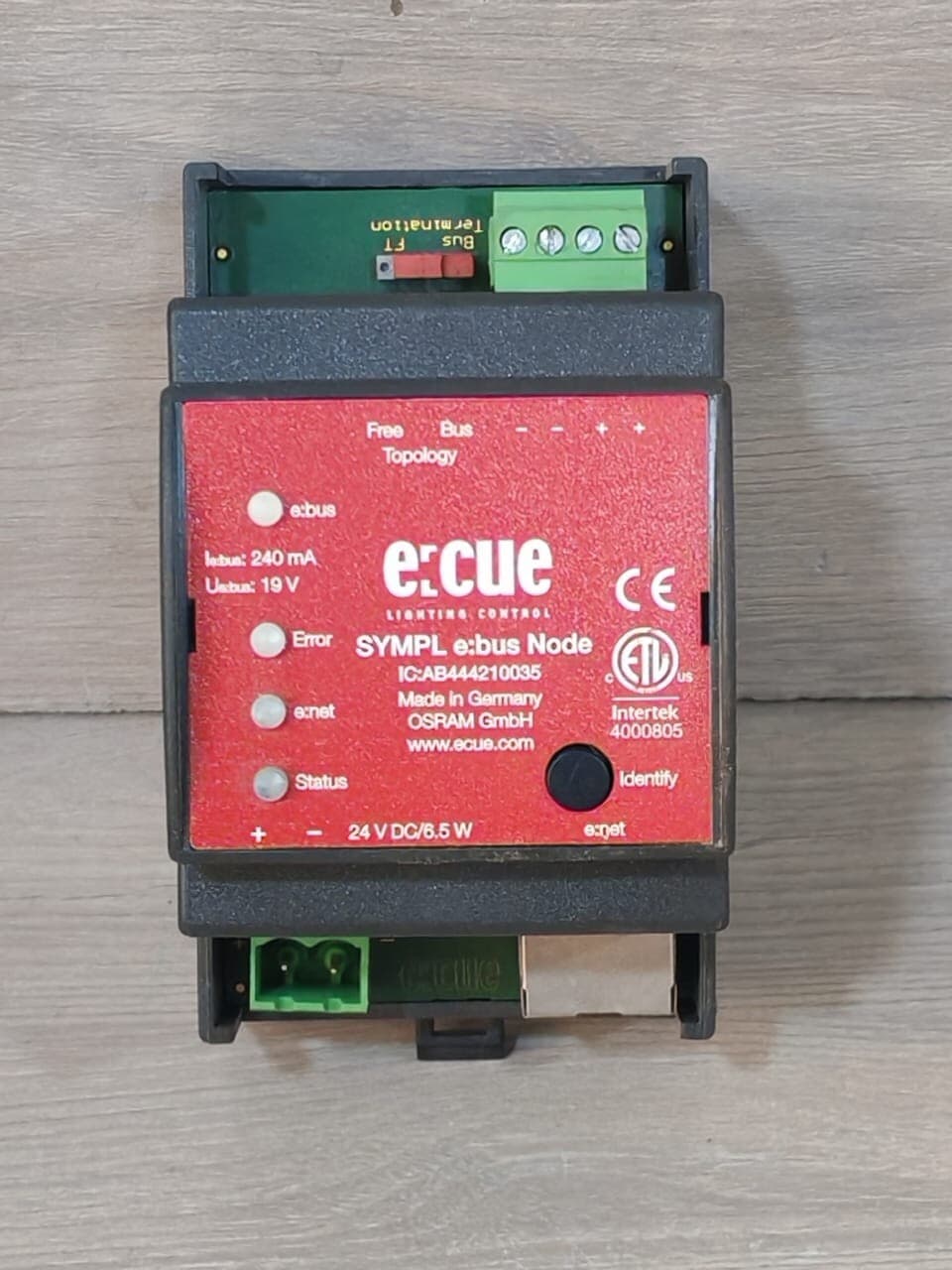 E:CUE IC: AB444210035 SYMPL e:BUS NODE