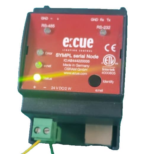 E:CUE IC:AB444220035 SYMPL SERIAL NODE