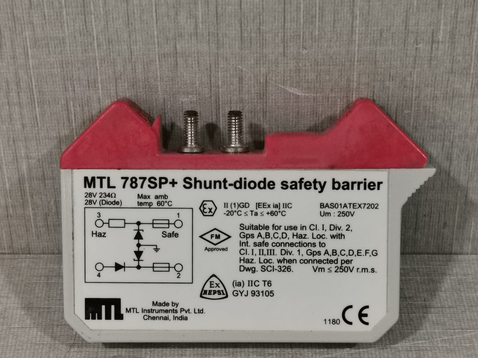 MTL 787SP+ SHUNT -DIODE SAFETY BARRIER