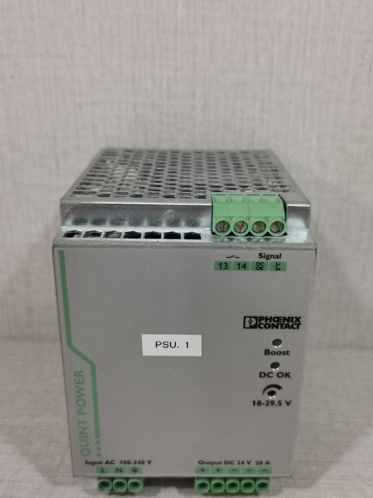 PHOENIX CONTACT QUINT-PS/1AC/24DC/20 REV.11 QUINT POWER