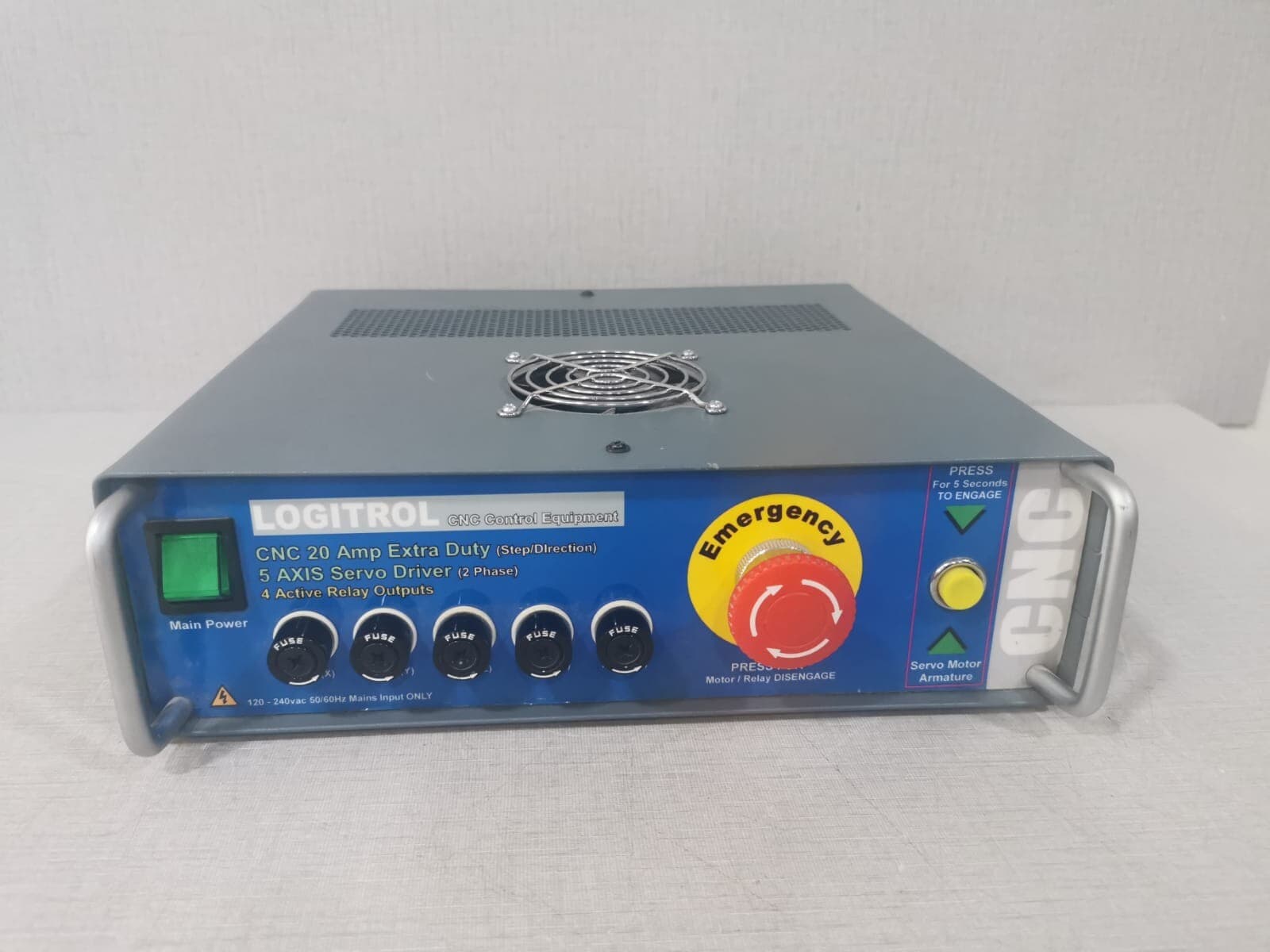 Logitrol CNC Control Equipment CNC 20 Amp Extra Duty 5 Axis Servo Driver