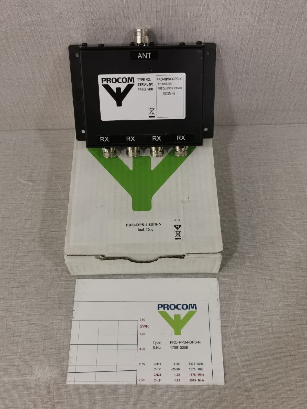 PROCOM PRO-RPS-4-GPS-N Receiver Multicouplers