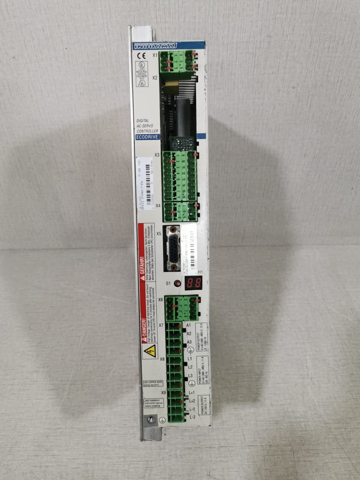 INDRAMAT DIGITAL AC-SERVO CONTROLLER DKC11.1-040-7-FW / FWA-ECODRV-ASE-04V16-MS