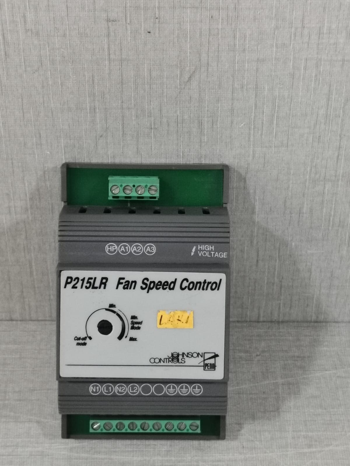 JOHNSON CONTROLS P215LR FAN SPEED CONTROL