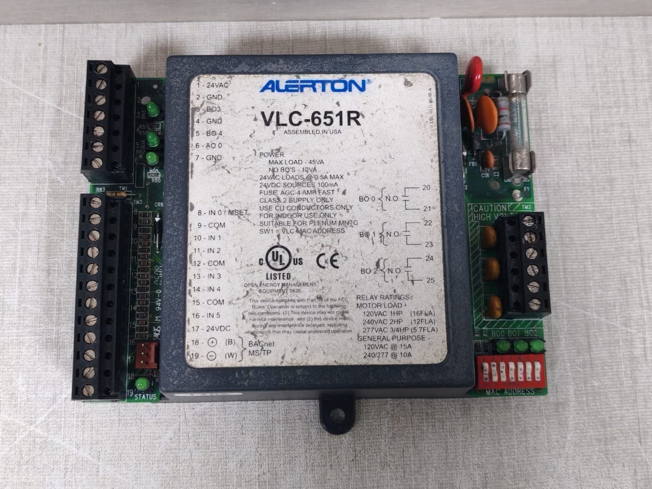 ALERTON VLC-651R / VLC-651RZ-K-C CONTROLLER