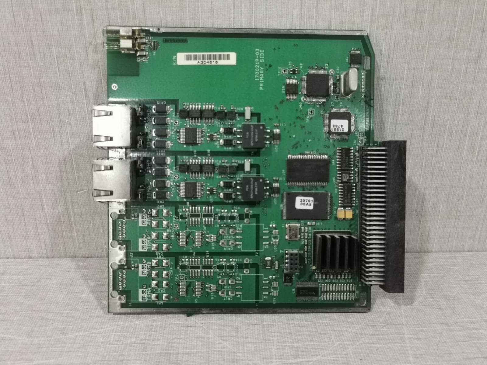 GE Fanuc IC695CMM002-AB RX3i 2 Channel Serial Communications Module Main Board