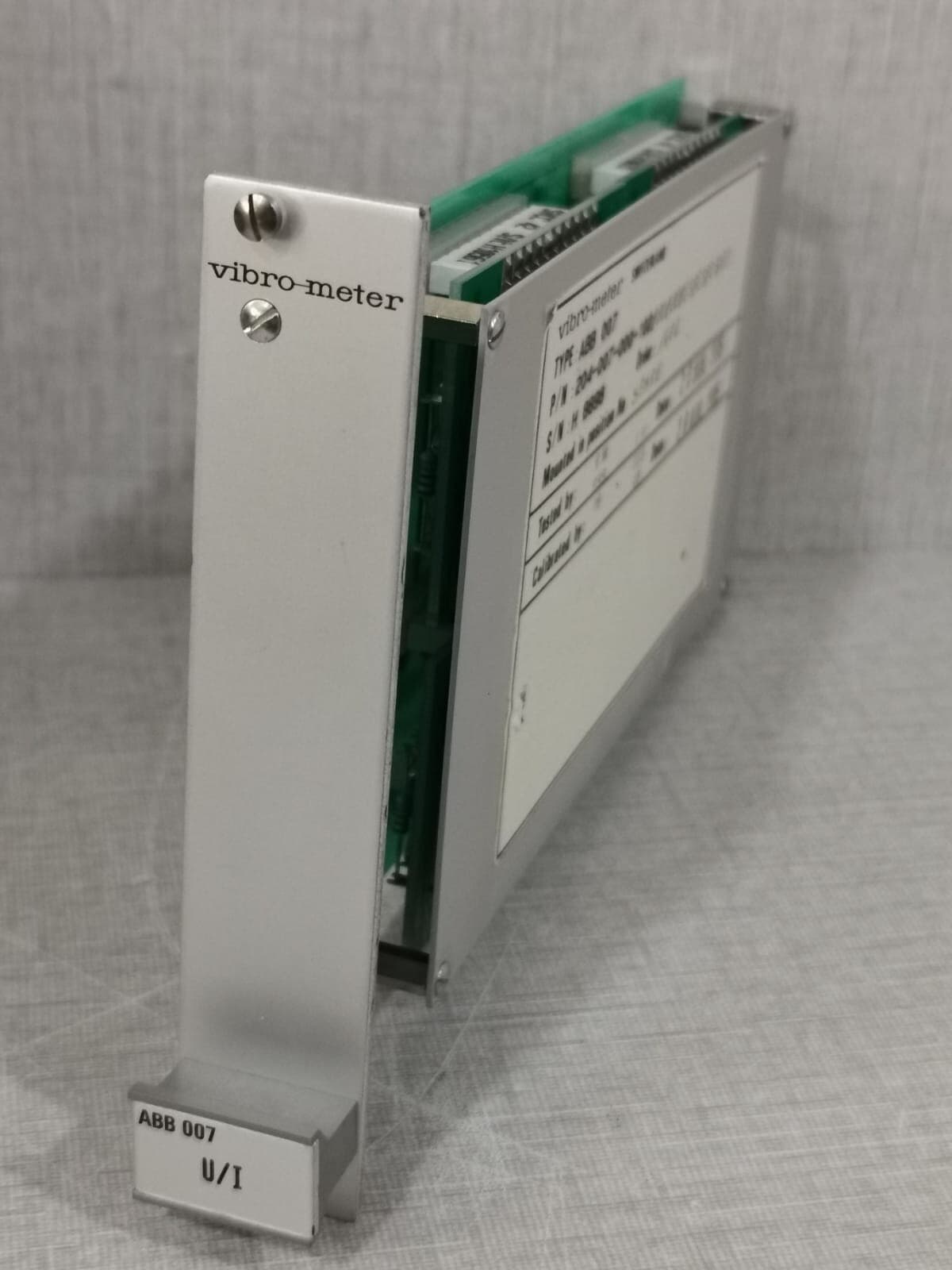 VIBRO-METER ABB 007 /204-007-000-102 U/I MODULE