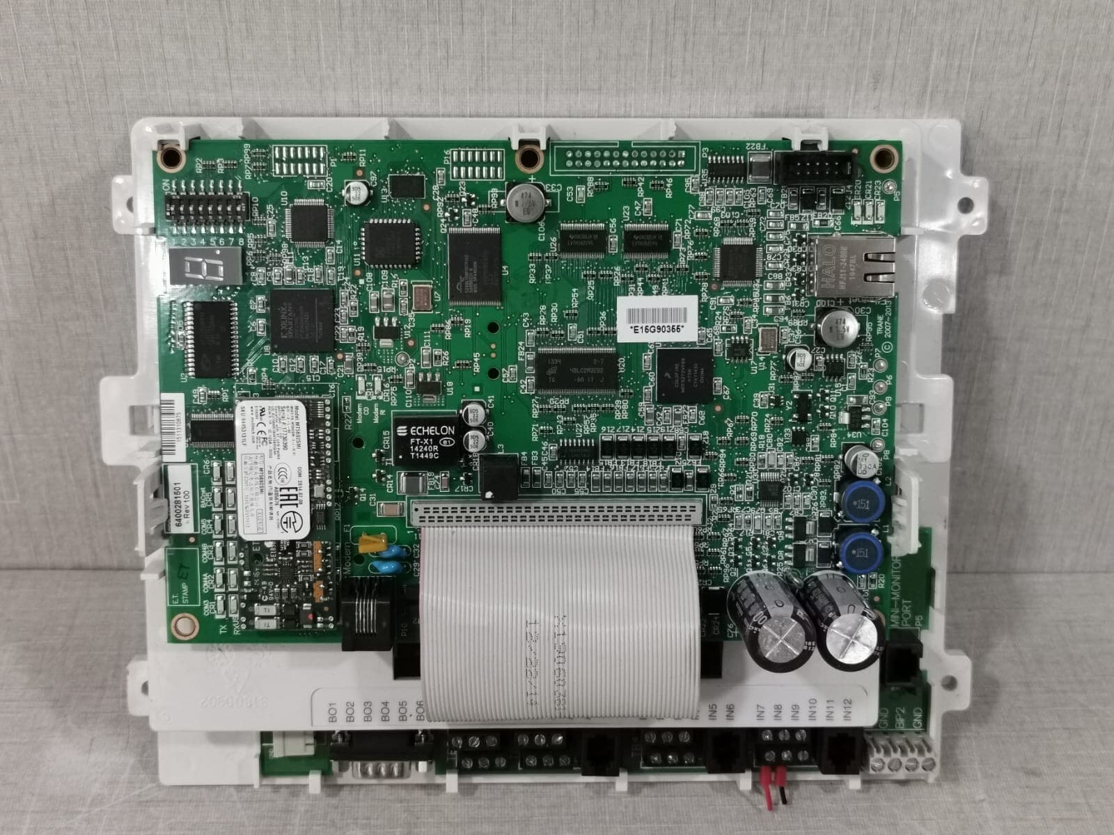 TRANE 6400281501 REV 100 BMTX BOARD TRACER SUMMIT WITH MT5692SMI SOCKET-MODEM