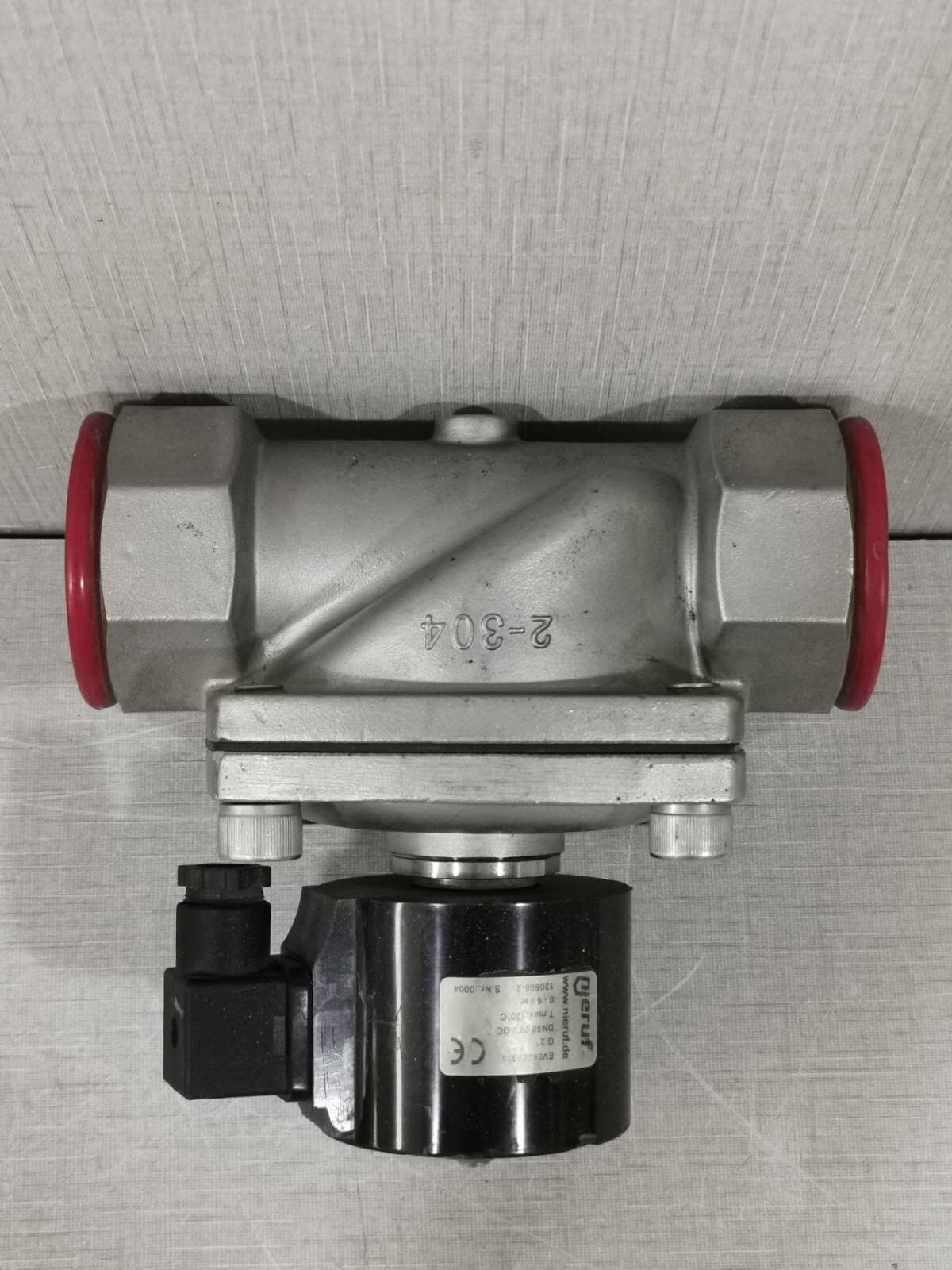 NEIRUF Solenoid valve DN50 G 2" Inch stainless steel EV06220008 NBR 24V DC