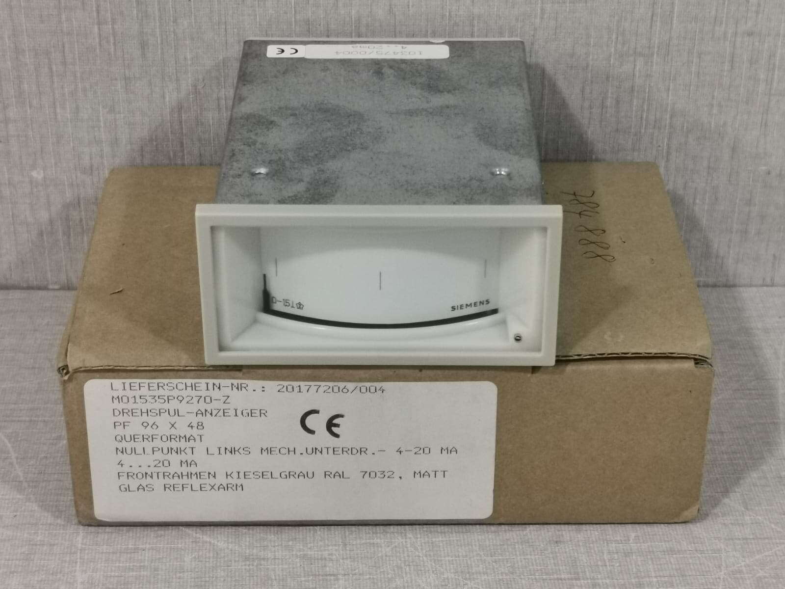 SIEMENS M01535P9270-Z ROTARY COIL INDICATOR