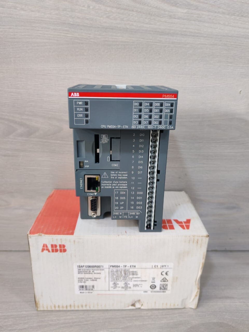 ABB 1SAP120600R0071 PM554-TP-ETH C1 CPU 128KB ETHERNET