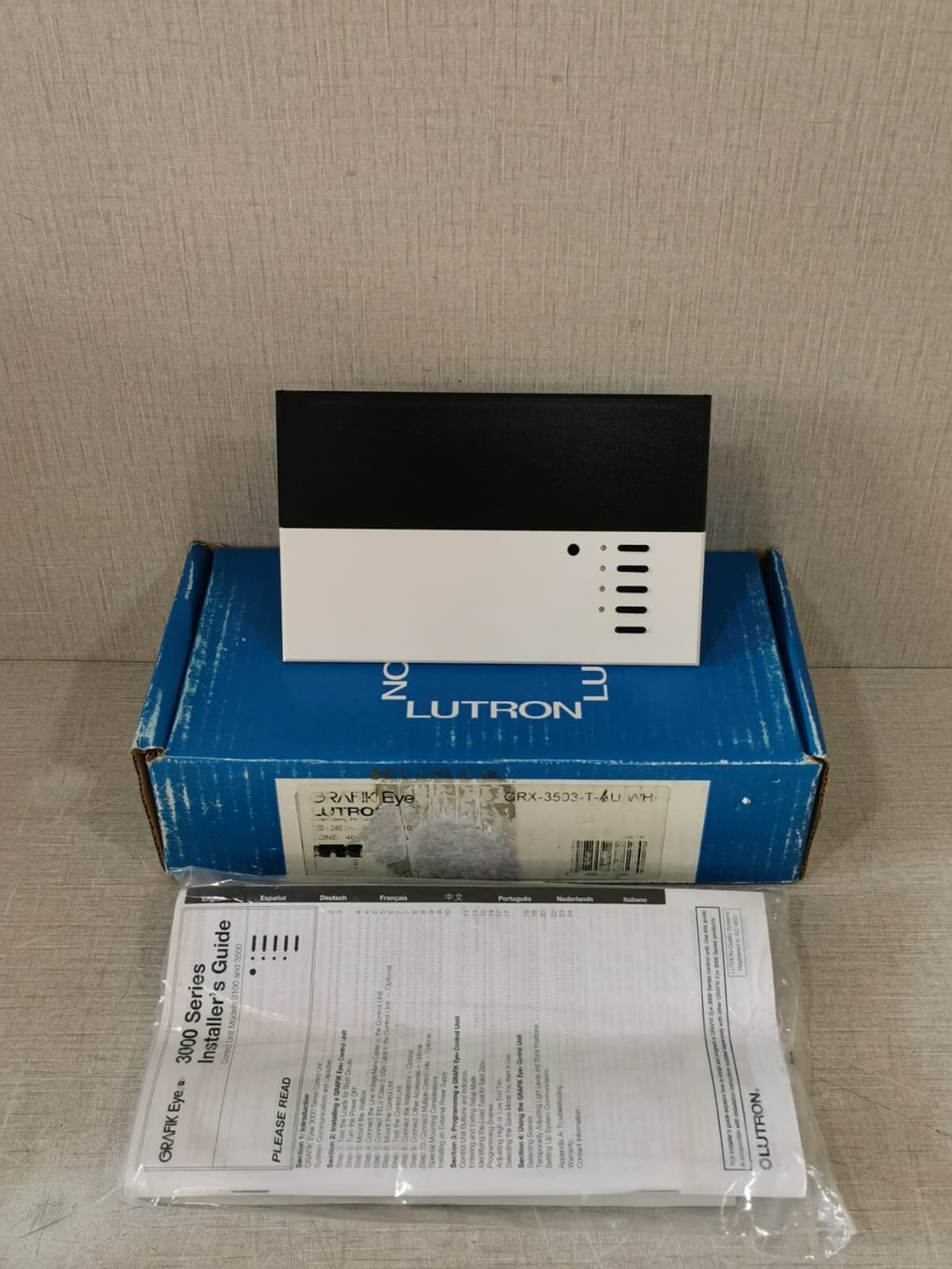 LUTRON GRX-3503-T-AU-WH GRAFIK EYE 3000 SERIES CONTROL UNIT