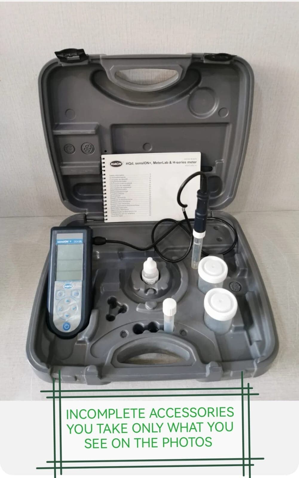 HACH SensION + DO6 DL LZW5130.97.0002 PORTABLE DISSOLVED OXYGEN METER- INC. ACCS