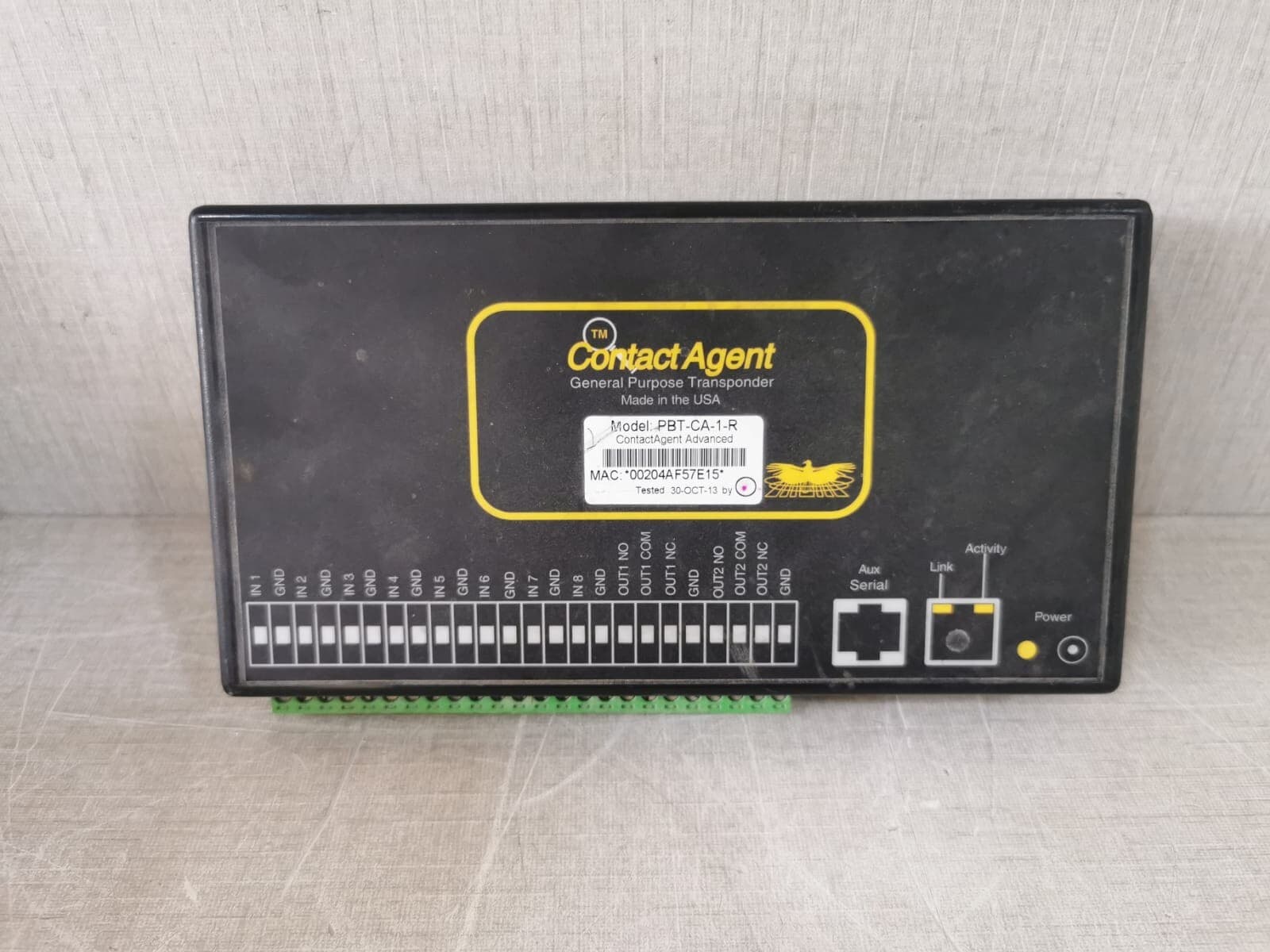 CONTACT AGENT PBT-CA-1-R GENERAL PURPOSE TRANSPONDER - UNIT ONLY