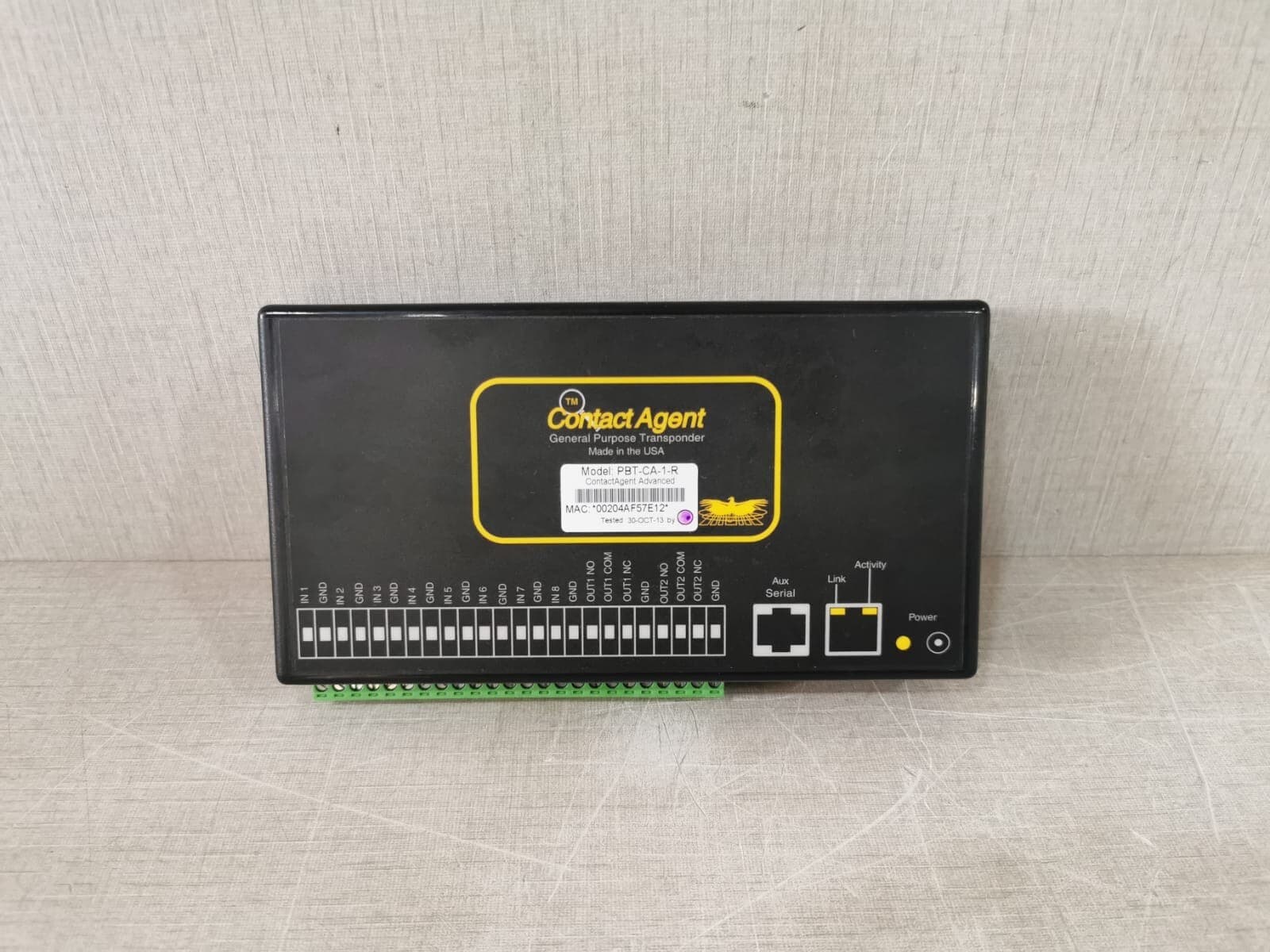 CONTACT AGENT PBT-CA-1-R GENERAL PURPOSE TRANSPONDER - UNIT ONLY