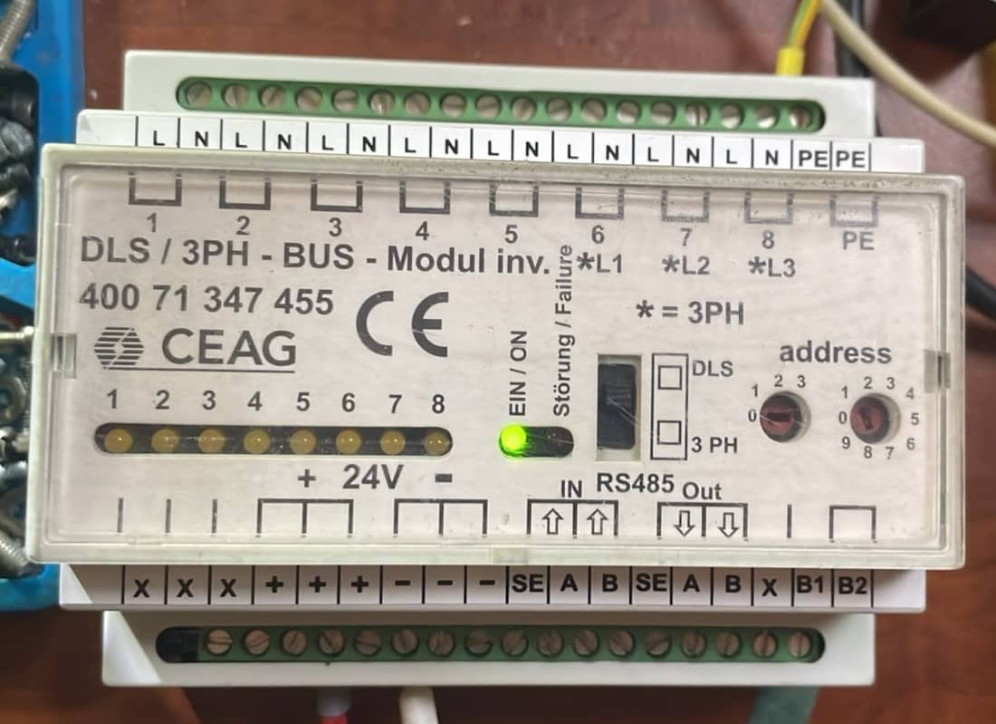 CEAG DLS/ 3PH-BUS MODUL INV. 400 71 347 455 Z438 REV.LEVEL F