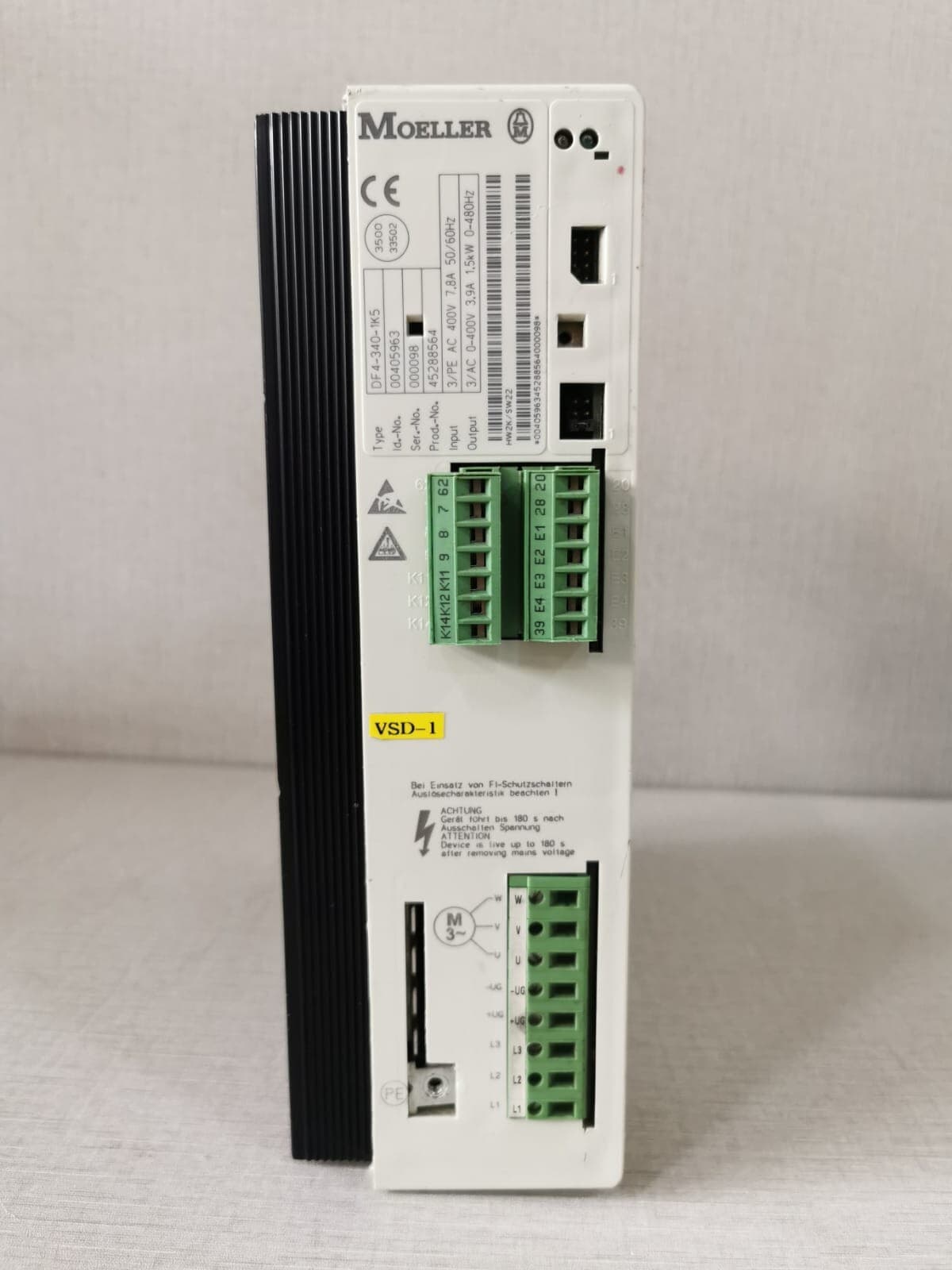 Moeller DF4-340-1K5 Frequency Inverter 1.5kW