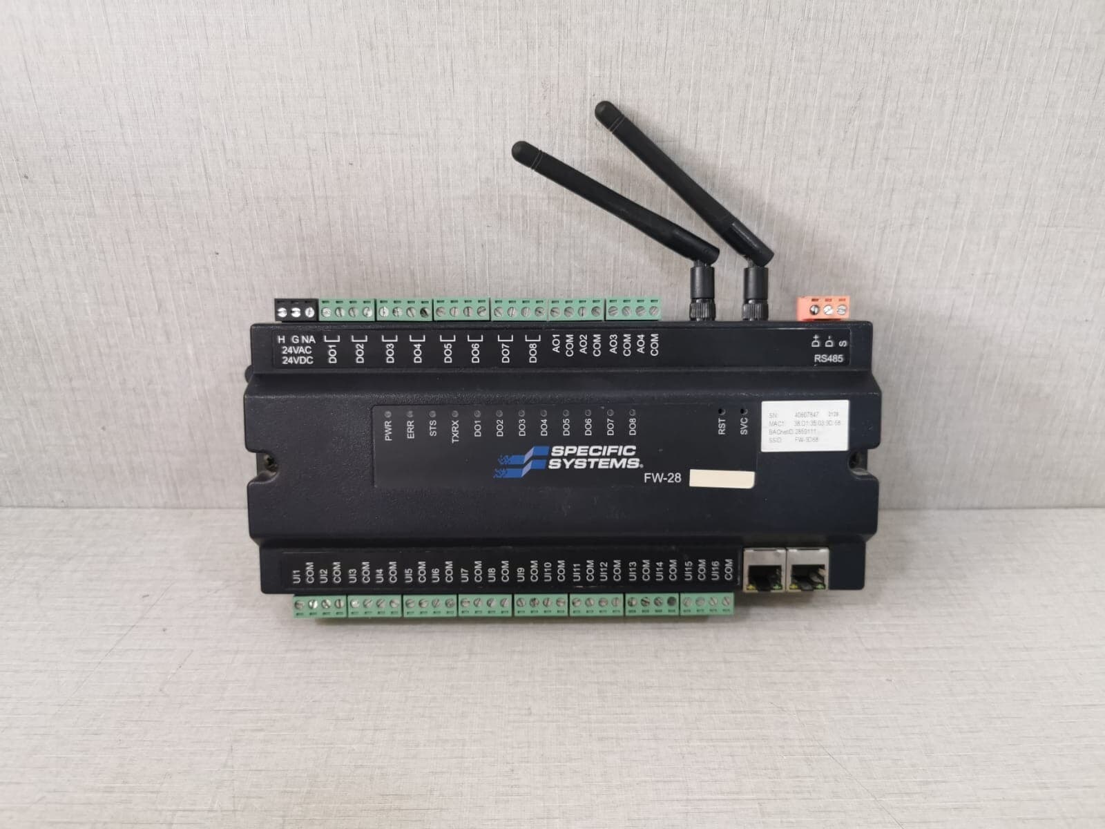 Johnson Controls Specific Systems FW-28 Control Module E351550
