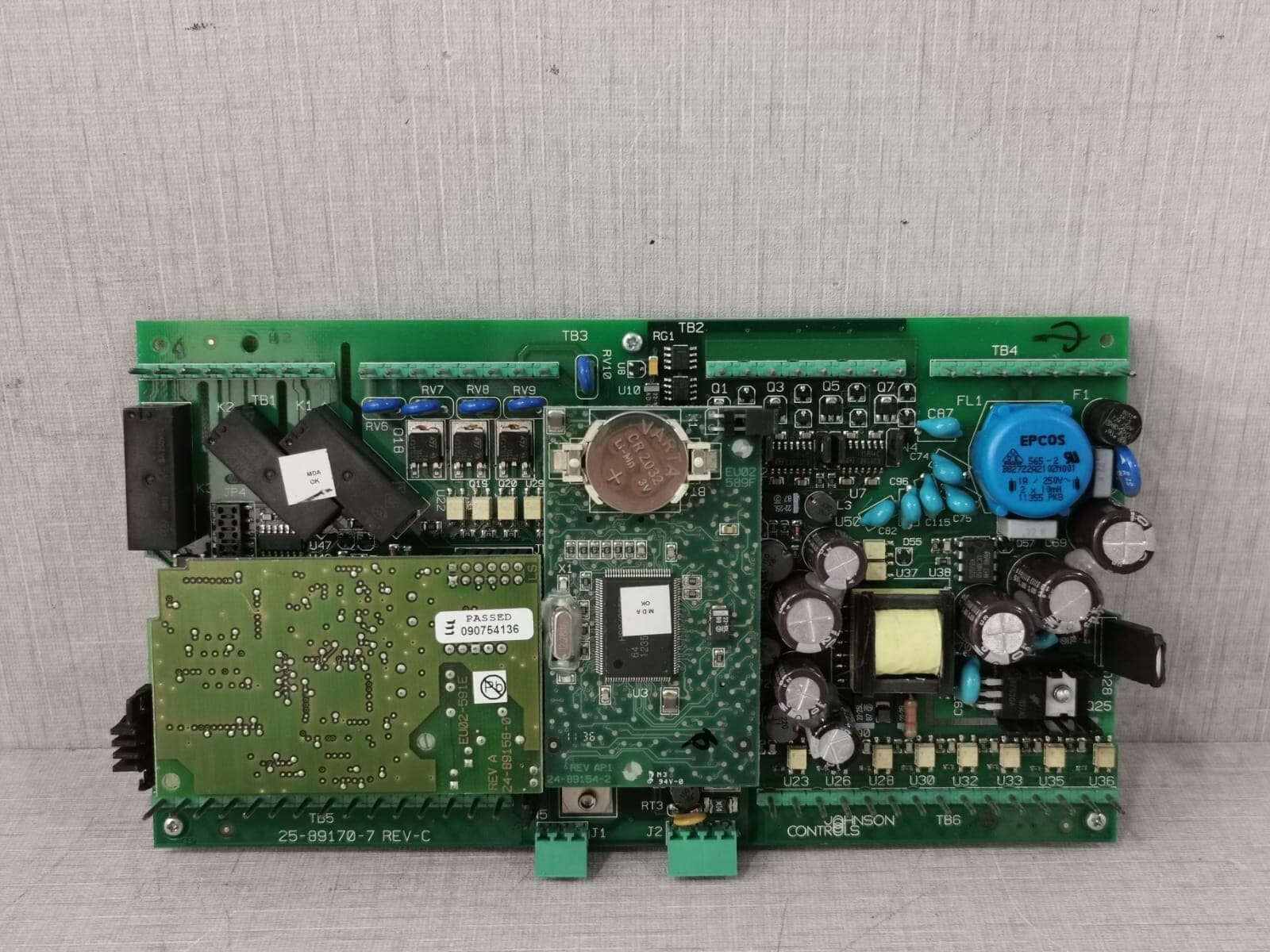 JOHNSON CONTROLS 25-89170-7 REV C /24-89170-1 REV C CONTROLLER