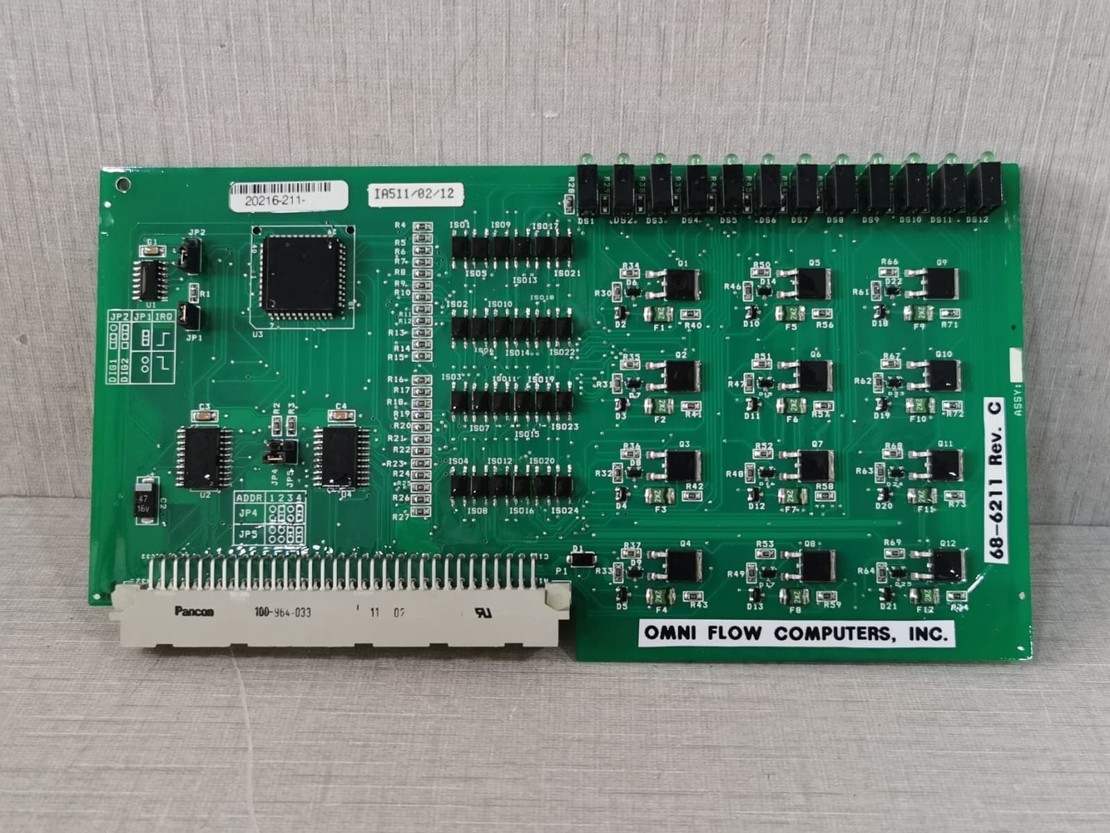 OMNI Flow Computers 68-6211 Rev. C PCB Board Module for Model 6000