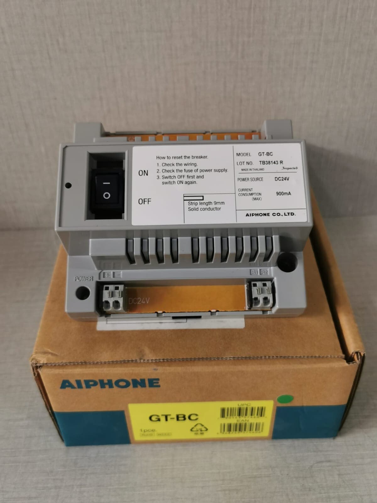AIPHONE GT-BC Series Audio Bus Control Unit
