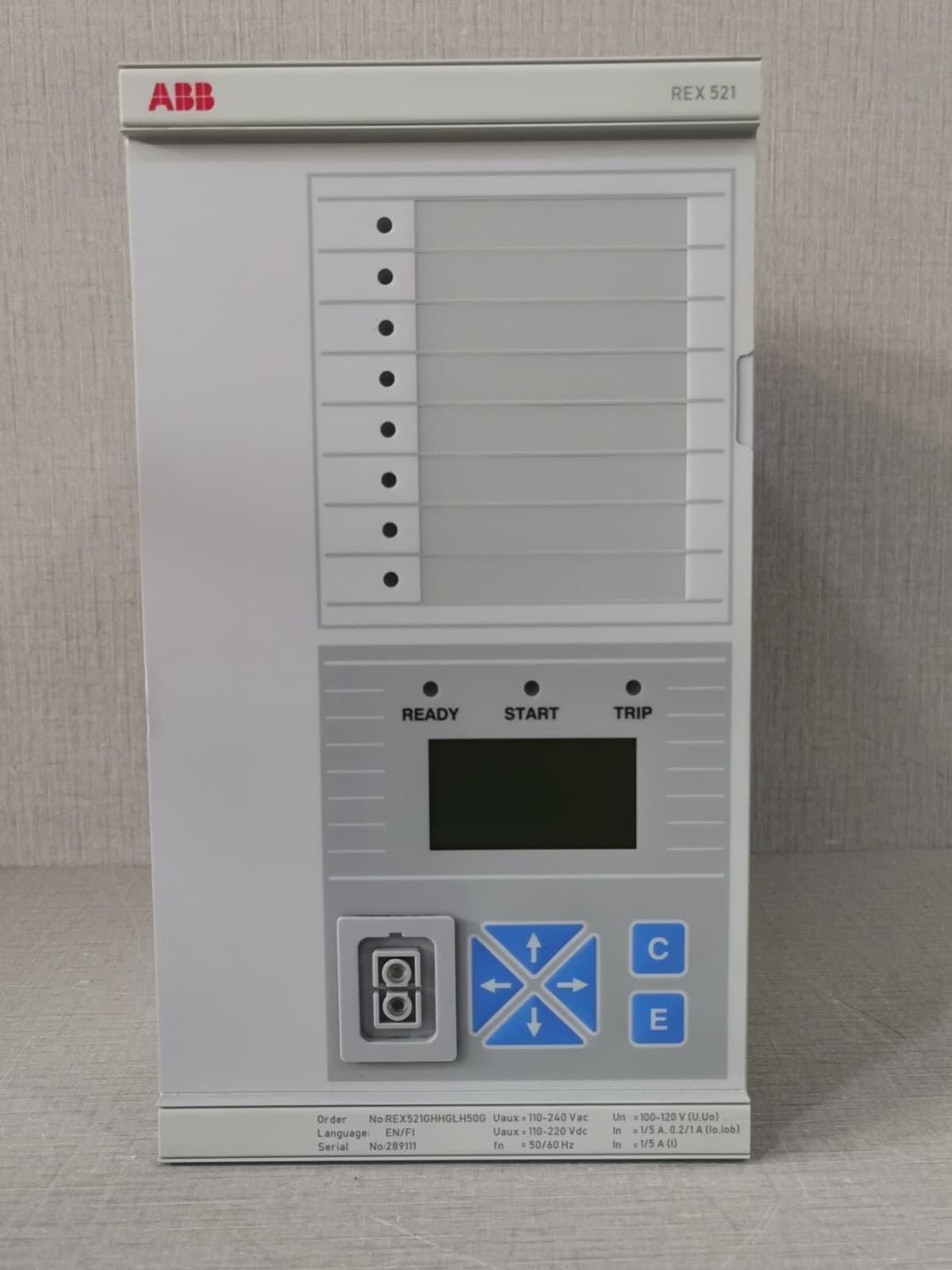 REX521 ABB REX521GHHGLH50G Motor Protection Relay