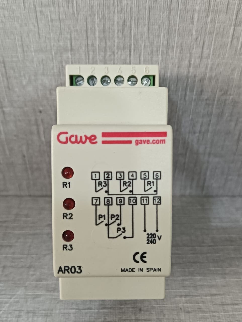 GAVE AR03 SIMULTANEOUS ALTERNATING RELAY 3 OUTPUT