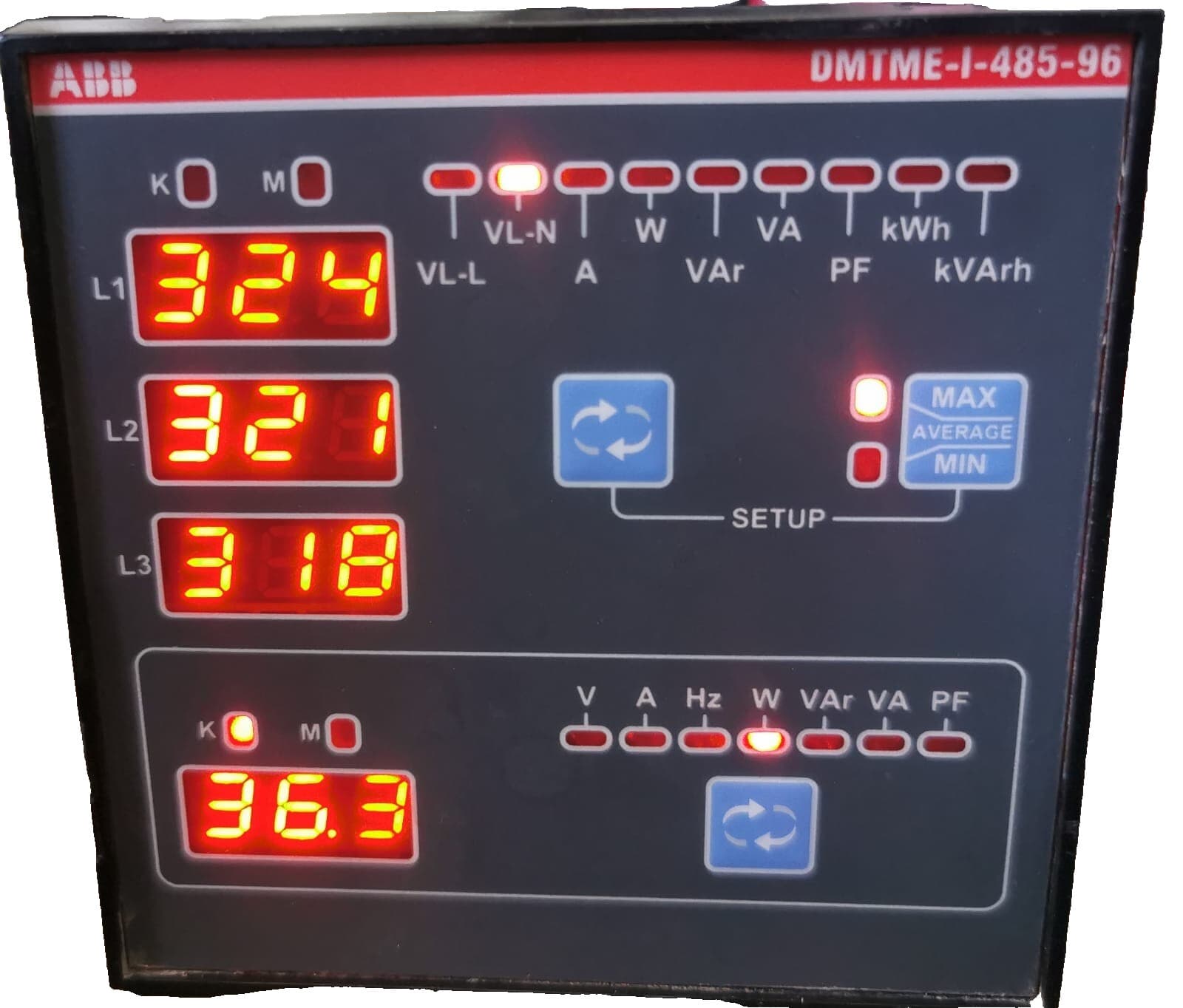 ABB DMTME-I-485-96 DIGITAL MULTIMETER 2CSG163030R4022