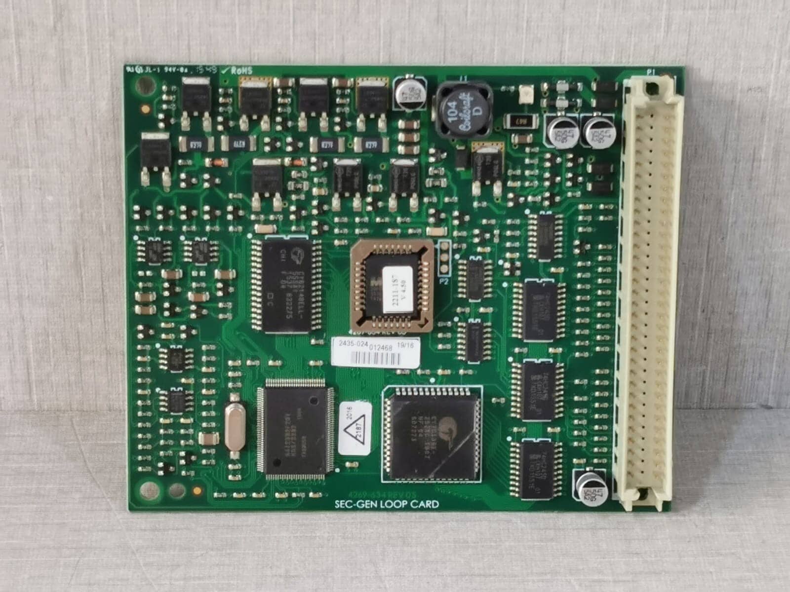 HONEYWELL GENT VIGILON 4269-634 REV 05 SEC-GEN LOOP CARD