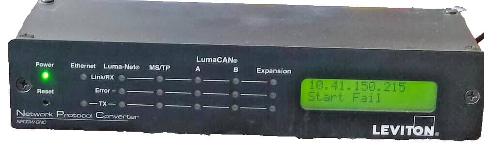 LEVITON NETWORK PROTOCOL CONVERTER NPOGW-GNC
